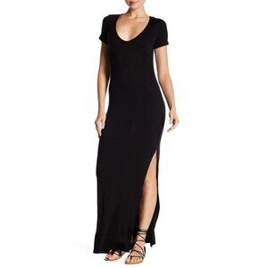 Velvet Torch Navy V-Neck Maxi Dress